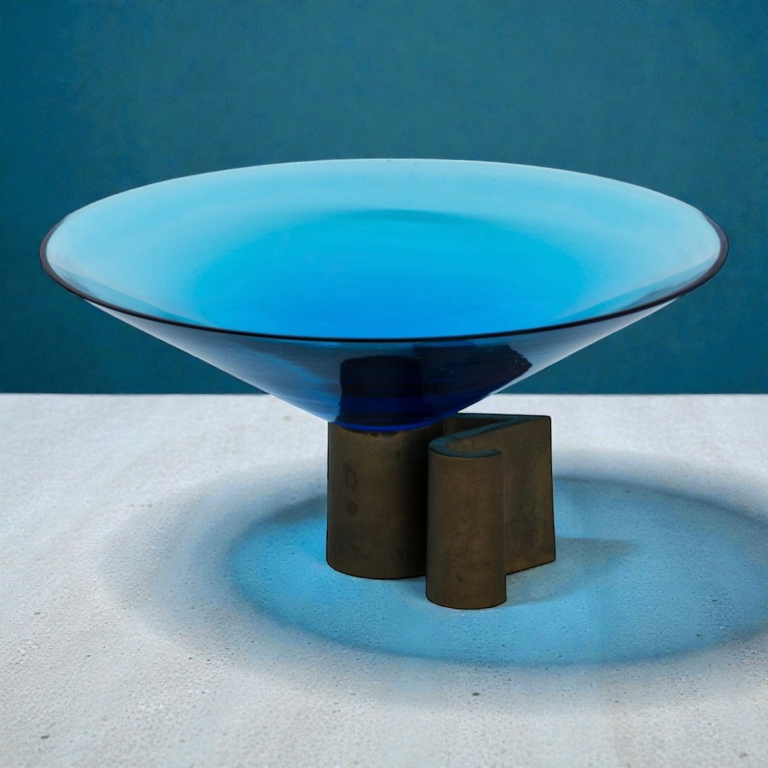 Fontana Arte - Bol décoratif en verre de Murano - Italie, années 60-photo-4